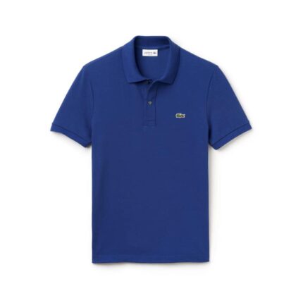 Lacoste Short-Sleeved Turnover Collar Cotton polo shirt - BLUE