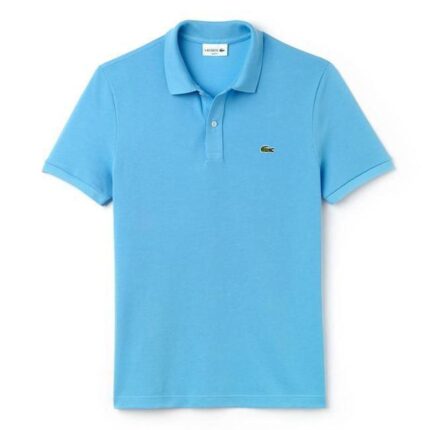 Lacoste Short-Sleeved Turnover Collar Cotton polo shirt - SKY BLUE