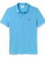 Lacoste Short-Sleeved Turnover Collar Cotton polo shirt - SKY BLUE