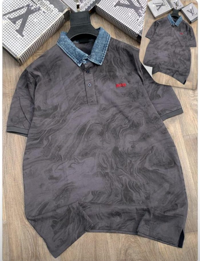 Classic Collar Boss Short-Sleeved Turnover Cotton polo shirt
