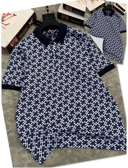 Classic Collar Tommy Turnover Cotton polo shirt