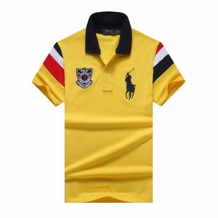 Classic Collar PRL Turnover Cotton polo shirt