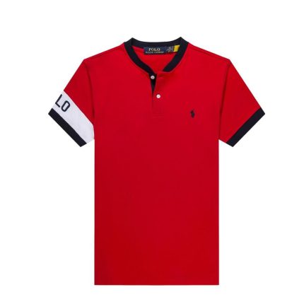 Classic Bishop Neck PRL Cotton Polo Shirt
