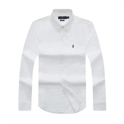 Classic PRL Men’s Custom-Fit Logo-Embroidered Long Sleeve Oxford Shirt