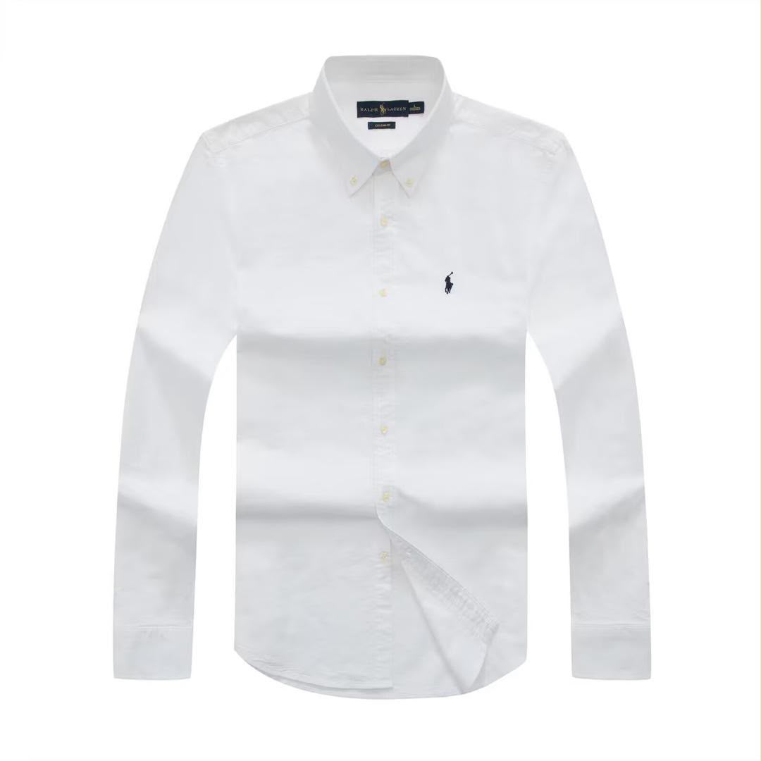 d2eb04fa-3277-4de2-8f6f-ea37c013a6c4 Classic PRL Men’s Custom-Fit Logo-Embroidered Long Sleeve Oxford Shirt