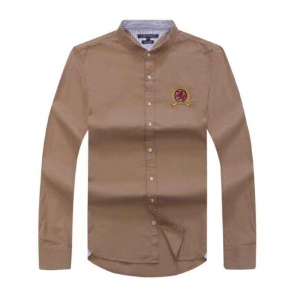 Classic TOMMY Men's Slim-Fit Logo-Embroidered long Sleeve Oxford Shirt