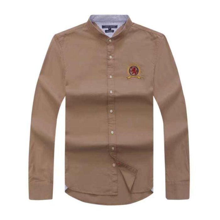 Classic TOMMY Men's Slim-Fit Logo-Embroidered long Sleeve Oxford Shirt