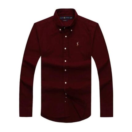 Classic PRL Men’s Slim-Fit Logo-Embroidered long Sleeve Oxford Shirt