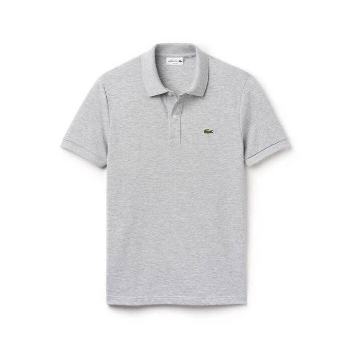 Lacoste Short-Sleeved Turnover Collar Cotton Polo Shirt - ASH