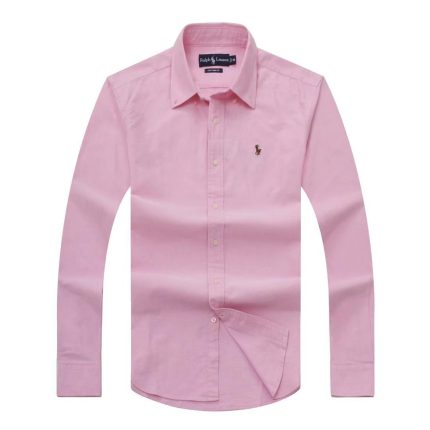 Classic PRL Men’s Custom-Fit Logo-Embroidered Long Sleeve Oxford Shirt