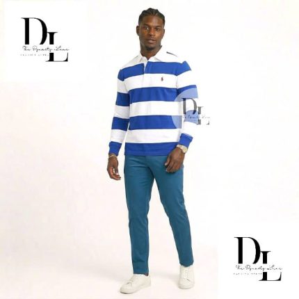 Classic Collar PRL Cotton Long Sleeve Polo Shirt