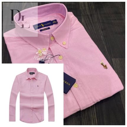 Classic PRL Men’s Custom-Fit Logo-Embroidered Long Sleeve Oxford Shirt