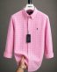 A Classic PRL Custom-Fit Logo-Embroidered Men’s Long Sleeve Oxford Cotton Shirt