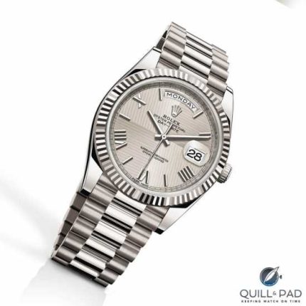 Rolex Day-Time Wrist Watch Silver