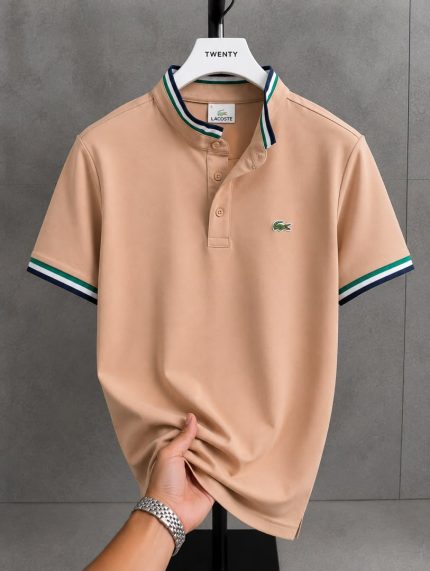 Classic Bishop Neck LCT Cotton Polo Shirt