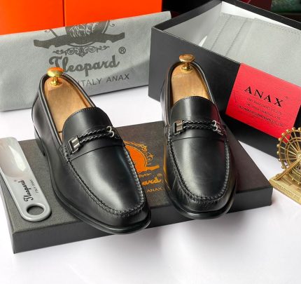 Black Leather Anax Men’s Shoes