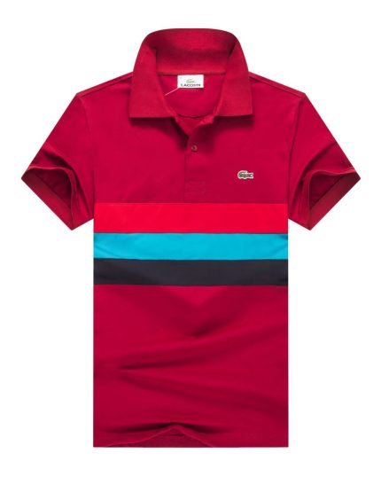 Lacoste Short-Sleeved Turnover Collar Cotton polo shirt – Wine