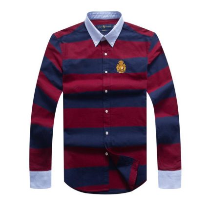 A Classic RL Men’s Slim-Fit Logo-Embroidered long Sleeve Oxford Shirt