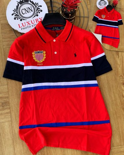 Classic Collar PRL Cotton Polo Shirt