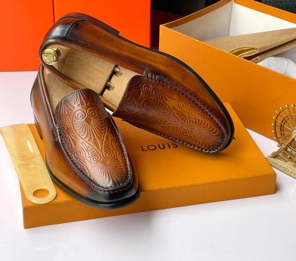 Brown Leather Luis vitton Men’s Shoes