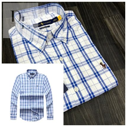 A Classic PRL Custom-Fit Men’s Logo-Embroidered Long Sleeve Oxford Shirt