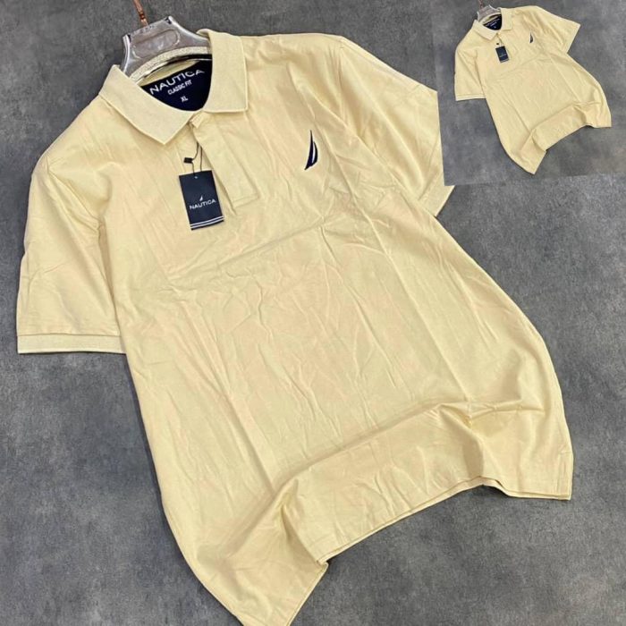 Classic Nautica Short-Sleeved Polo With A Turnover Collar