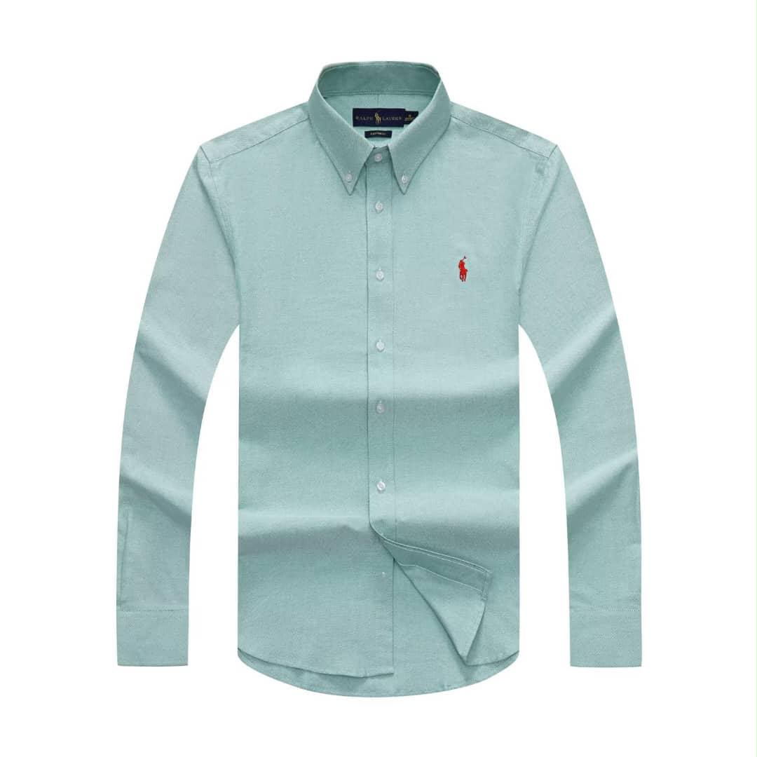 888ef41c-3ac2-4311-b628-428886c5c1b9 Classic PRL Men’s Custom-Fit Logo-Embroidered Long Sleeve Oxford Shirt