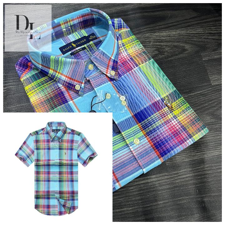 WhatsApp Image 2025-11-03 at 19.58.41_04412ce6 Classic PRL Men’s Custom-Fit Logo-Embroidered Short Sleeve Oxford Shirt