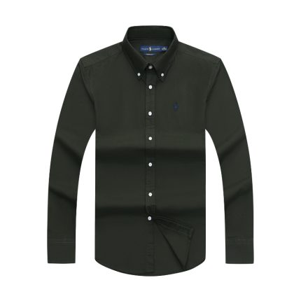 Classic PRL Men’s Custom-Fit Logo-Embroidered long Sleeve Oxford Shirt