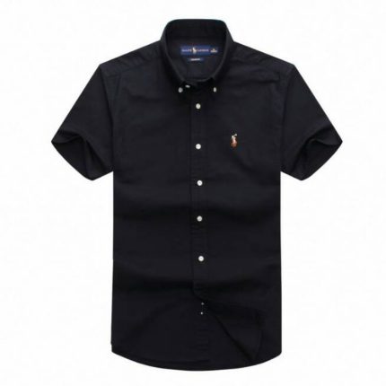 Classic PRL Men’s Custom-Fit Logo-Embroidered Short Sleeve Oxford Shirt