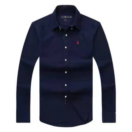 Classic PRL Men’s Custom-Fit Logo-Embroidered long Sleeve Oxford Shirt