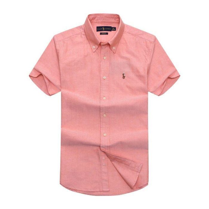 Classic PRL Men’s Custom-Fit Logo-Embroidered Short Sleeve Oxford Shirt