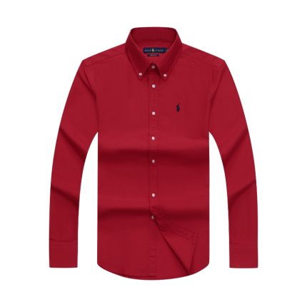 Classic PRL Men’s Custom-Fit Logo-Embroidered long Sleeve Oxford Shirt