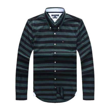 Classic Tommy Men’s Custom-Fit Logo-Embroidered long Sleeve Oxford Shirt