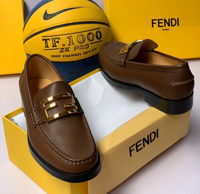 Brown Leather Fendi Men’s Shoes