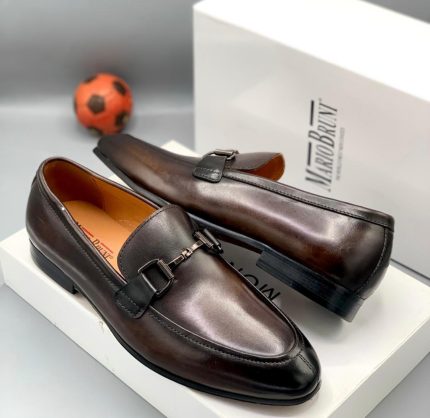 Brown Leather Mario Bruni Men’s Shoes