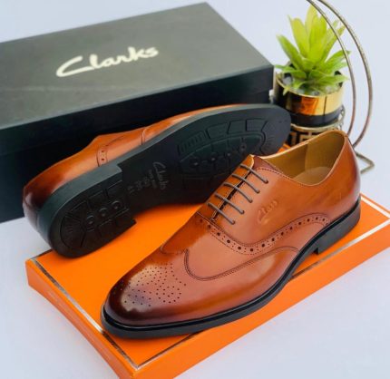 Brown Leather Clark Men’s Shoes