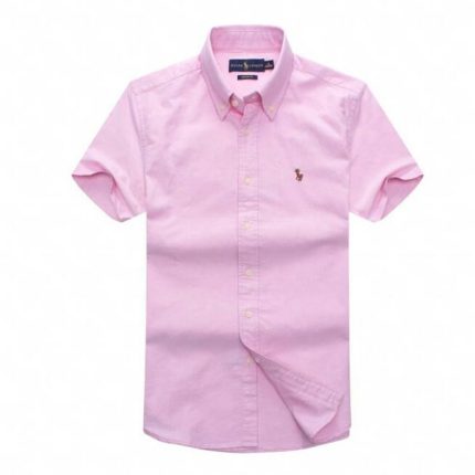 Classic PRL Men’s Custom-Fit Logo-Embroidered Short Sleeve Oxford Shirt