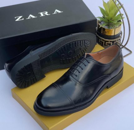 Black Leather Zara Men’s Shoes