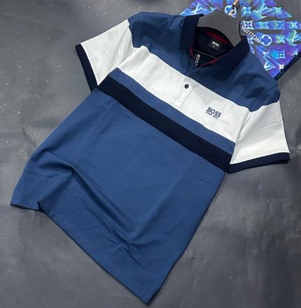 Classic Hugo Boss Short-Sleeved Polo With A Turnover Collar