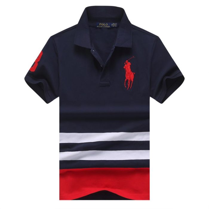 Classic PRL Short-Sleeved Turnover Collar Cotton polo shirt