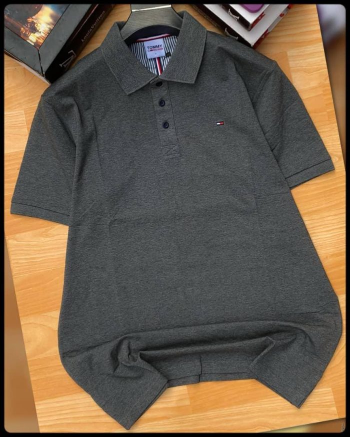 Classic Collar Short-Sleeved Tommy Turnover Cotton polo shirt