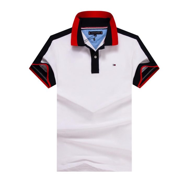 Classic Tommy Short-Sleeved Turnover Collar Cotton polo shirt