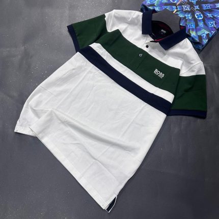 Classic Hugo Boss Short-Sleeved Polo With A Turnover Collar