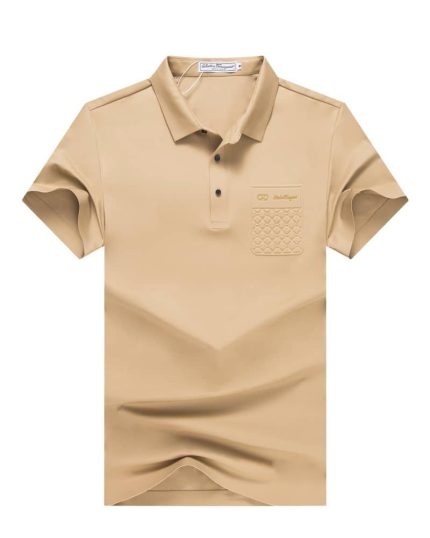 Classic Ferragamo Short-Sleeved Turnover Collar Cotton polo shirt