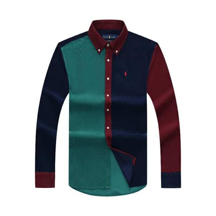 A Classic Custom-Fit RL Men’s Logo-Embroidered long Sleeve Oxford Shirt