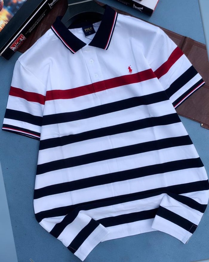 Classic Collar PRL Short-Sleeved Turnover Cotton polo shirt