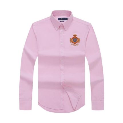 Classic PRL Men’s Custom-Fit Logo-Embroidered long Sleeve Oxford Shirt