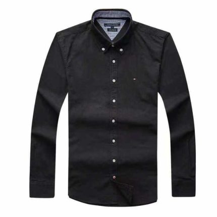 Classic Tommy Men’s Slim-Fit Logo-Embroidered long Sleeve Oxford Shirt