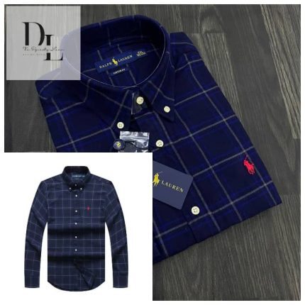 A Classic PRL Men’s Custom-Fit Logo-Embroidered Long Sleeve Oxford Shirt